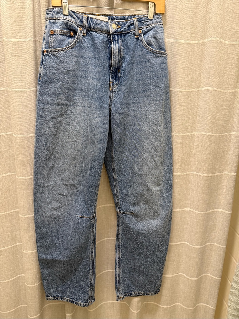 Topshop Relaxed Blue Denim Jeans